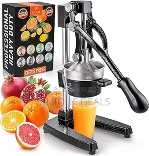 Cast-Iron Citrus Juicer, Professional Commercial Grade Hand Press