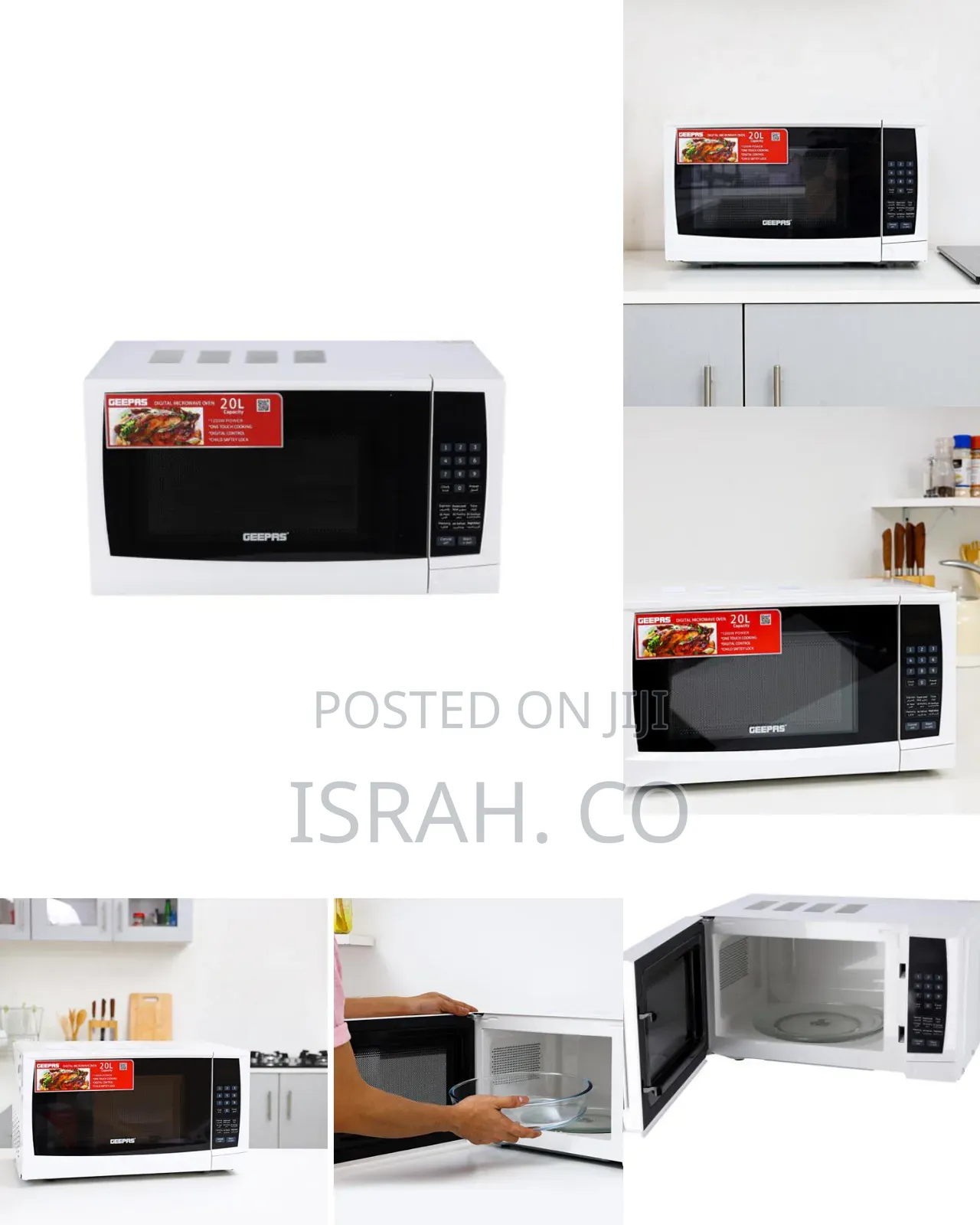 Geepas Gmo1895 20l 1200w Digital Microwave Oven