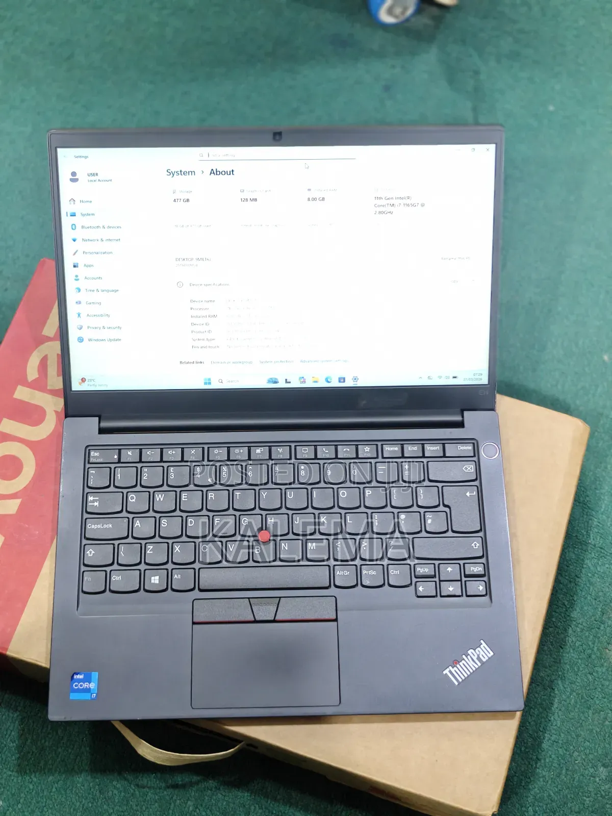 Laptop Lenovo ThinkPad E14 Gen 2 8GB Intel Core i7 SSD 256GB