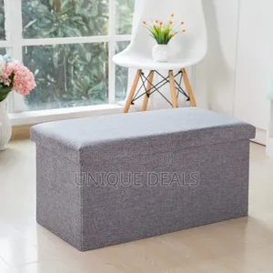 Ottoman Foldable 2in1 Storage Box Bench