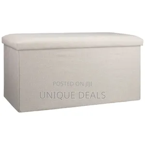 Ottoman Foldable 2in1 Storage Box Bench