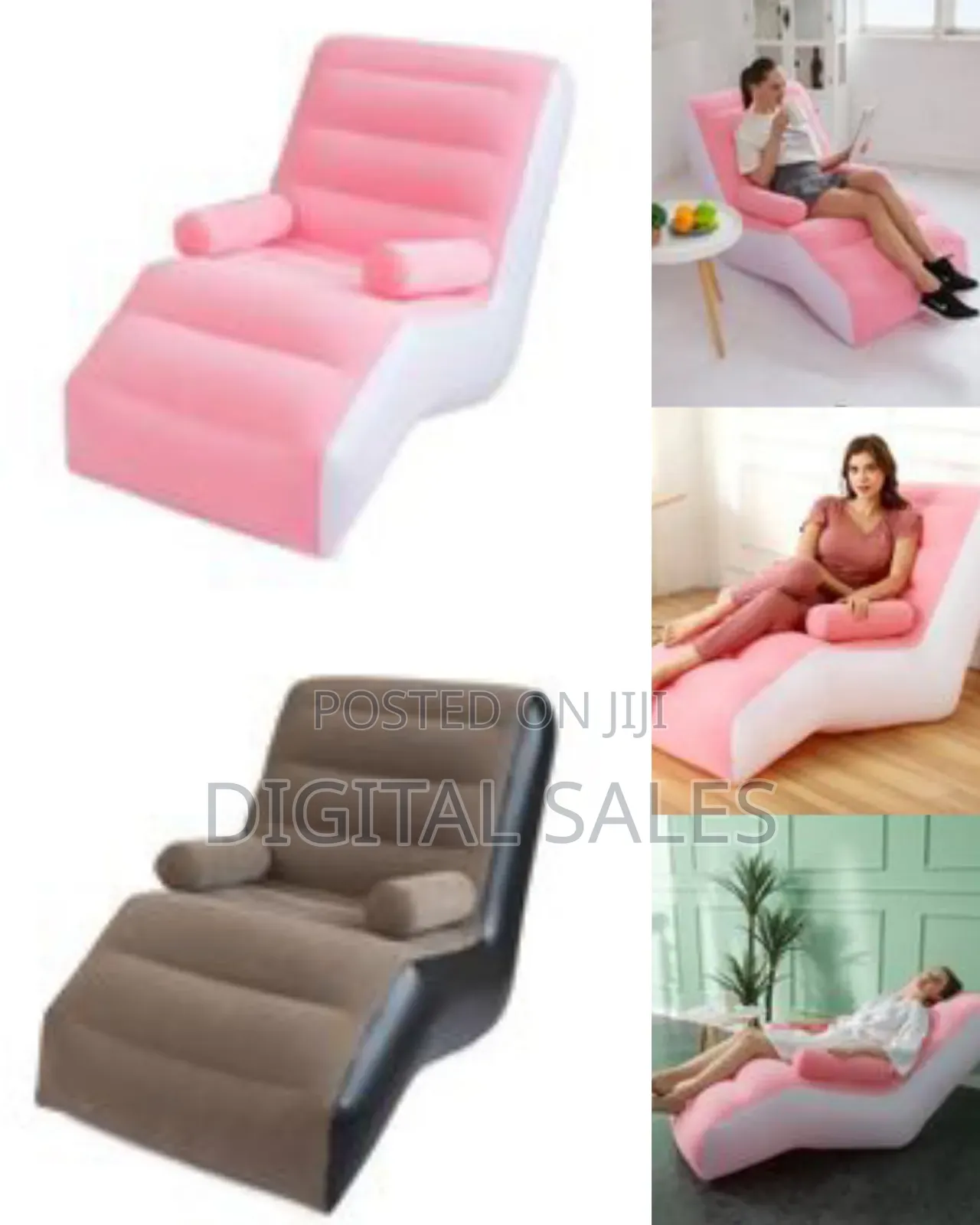 Portable Inflatable Chaise Lounge Bean Bag
