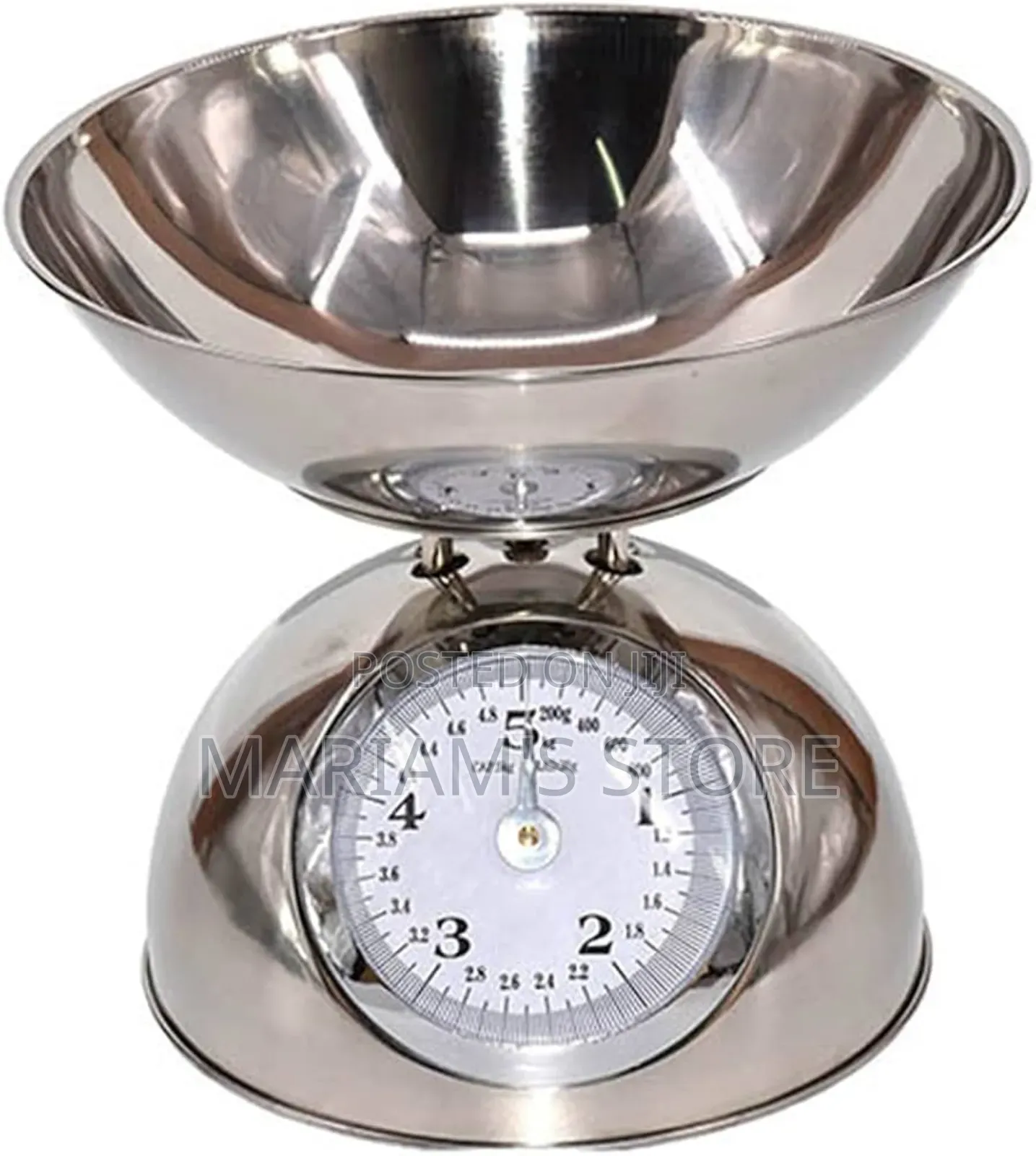 Retro Stainless Steel Mechanical Weighing Kitchen Scale.
