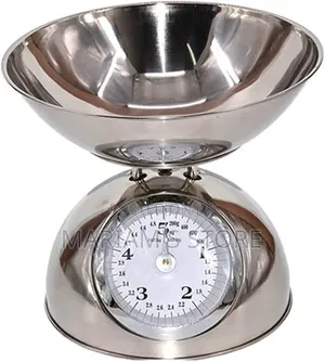 Retro Stainless Steel Mechanical Weighing Kitchen Scale.