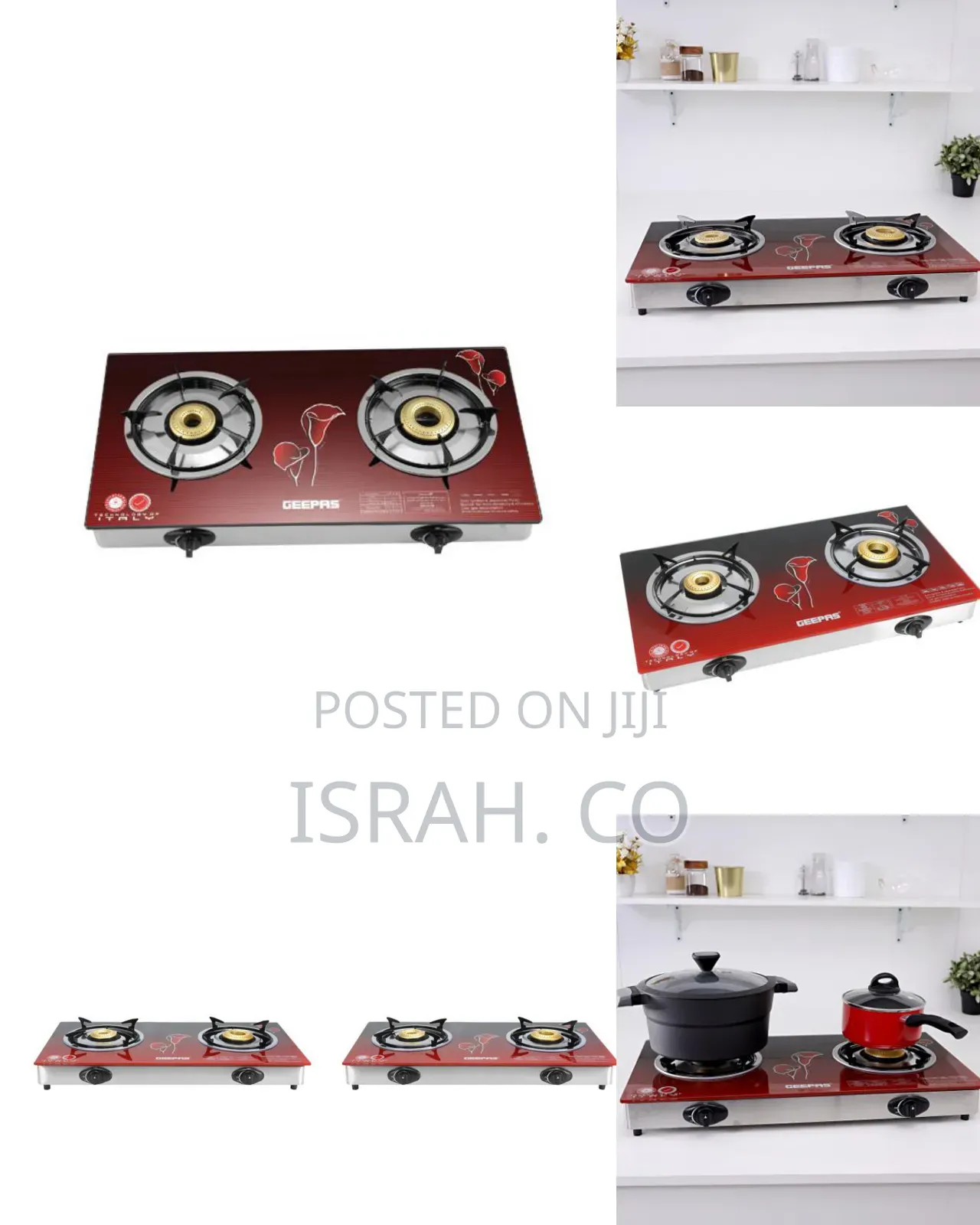 2-Burner Gas Stove Geepas Gk5602