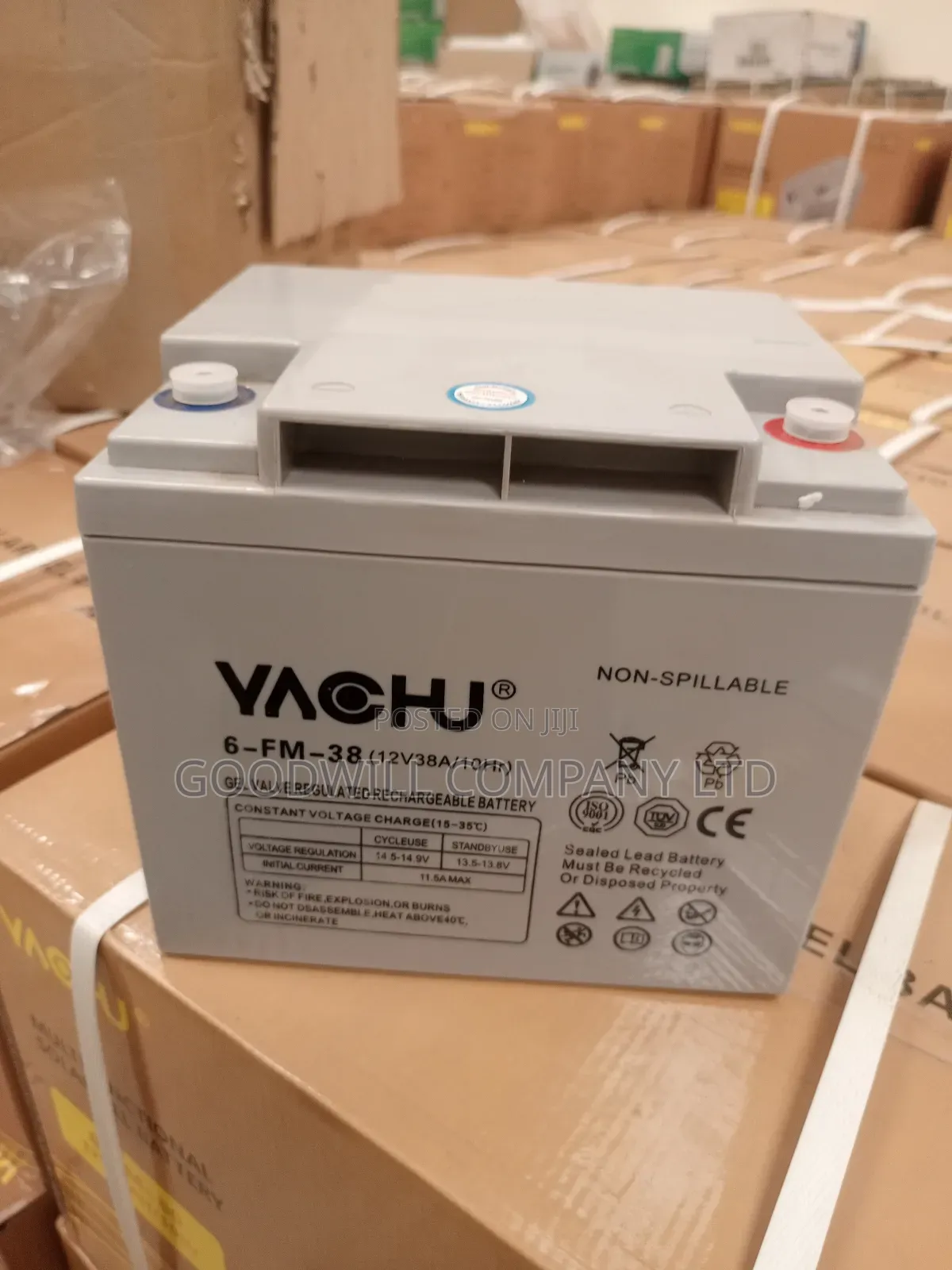 38ah Non Spillable Solar Battery
