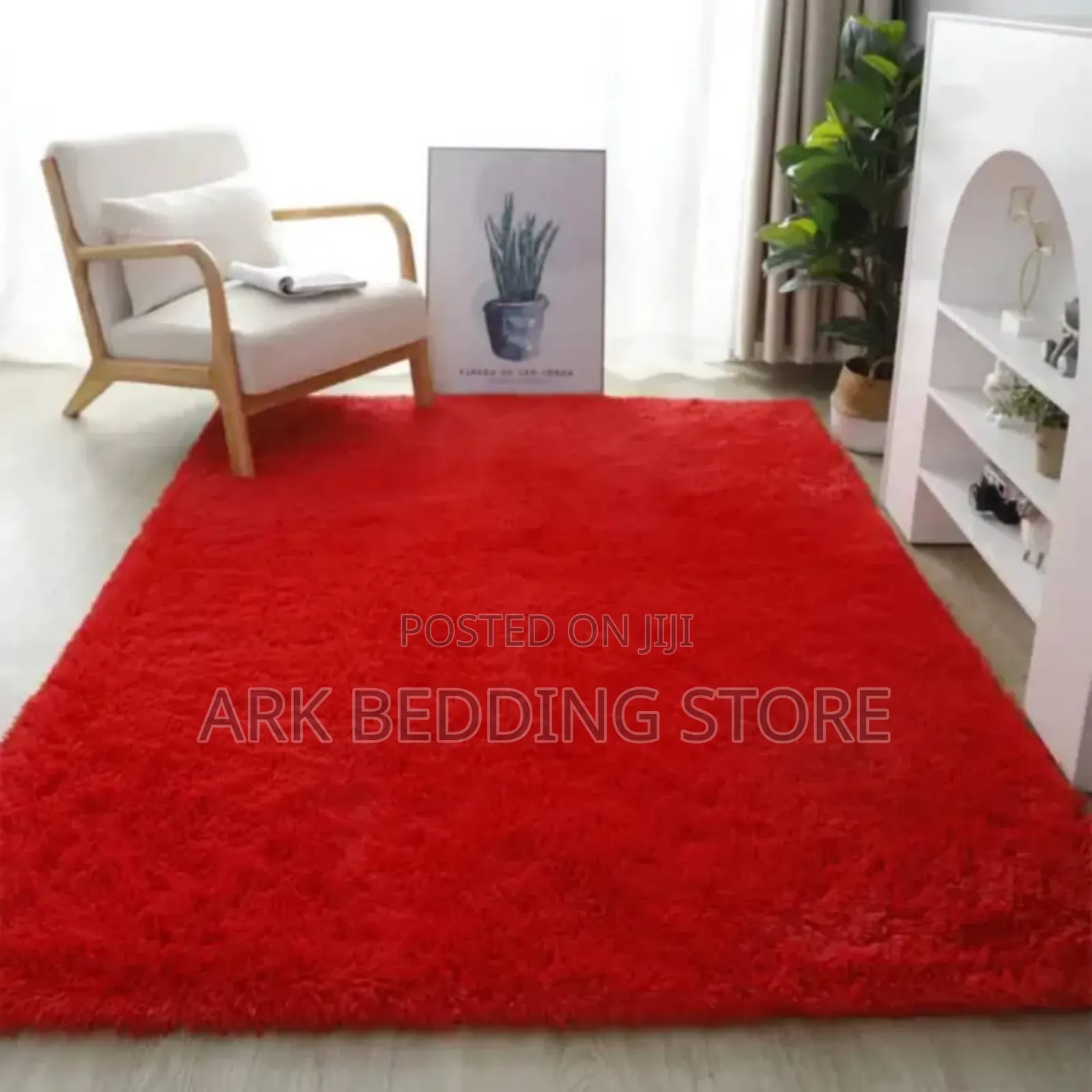 Blood Red Fluffy Carpets