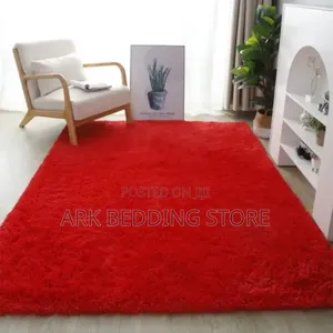 Blood Red Fluffy Carpets