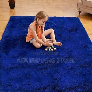 Fluffy Blue Carpet