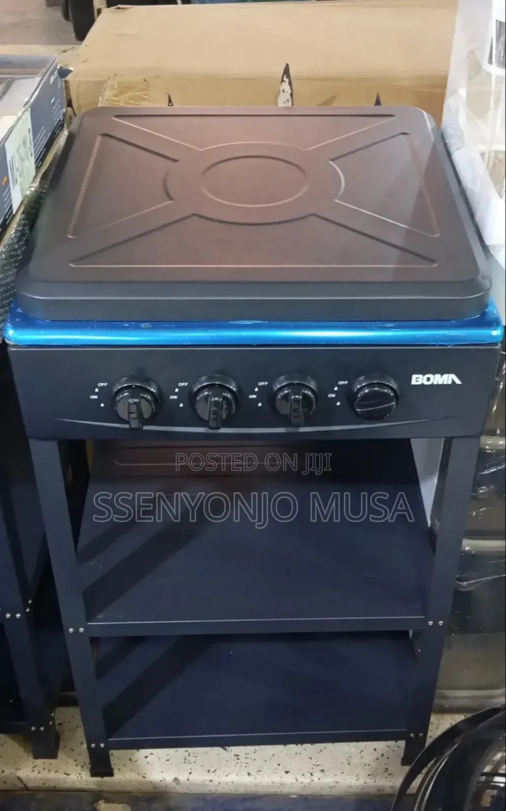 Boma Gas Stove 4 Burner Fully Gas 50×50cm With Stand – Auto Ignition