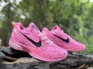 New Nike Kobe 6 Proto Straw Berry Pink Basket Ball Sneakers in Stock
