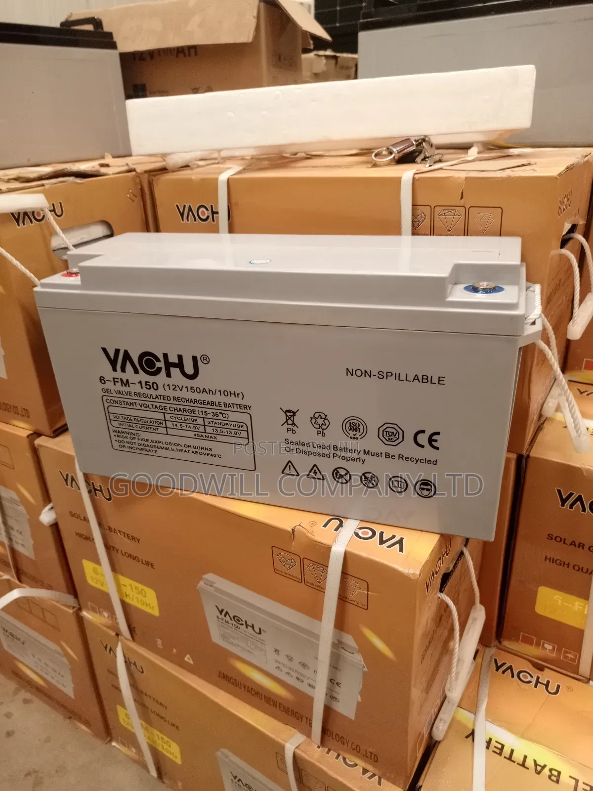 150ah 12v Non Spillable Solar Battery