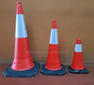 Reflective Safety Traffic Cones As 100 Cm, 75 Cm