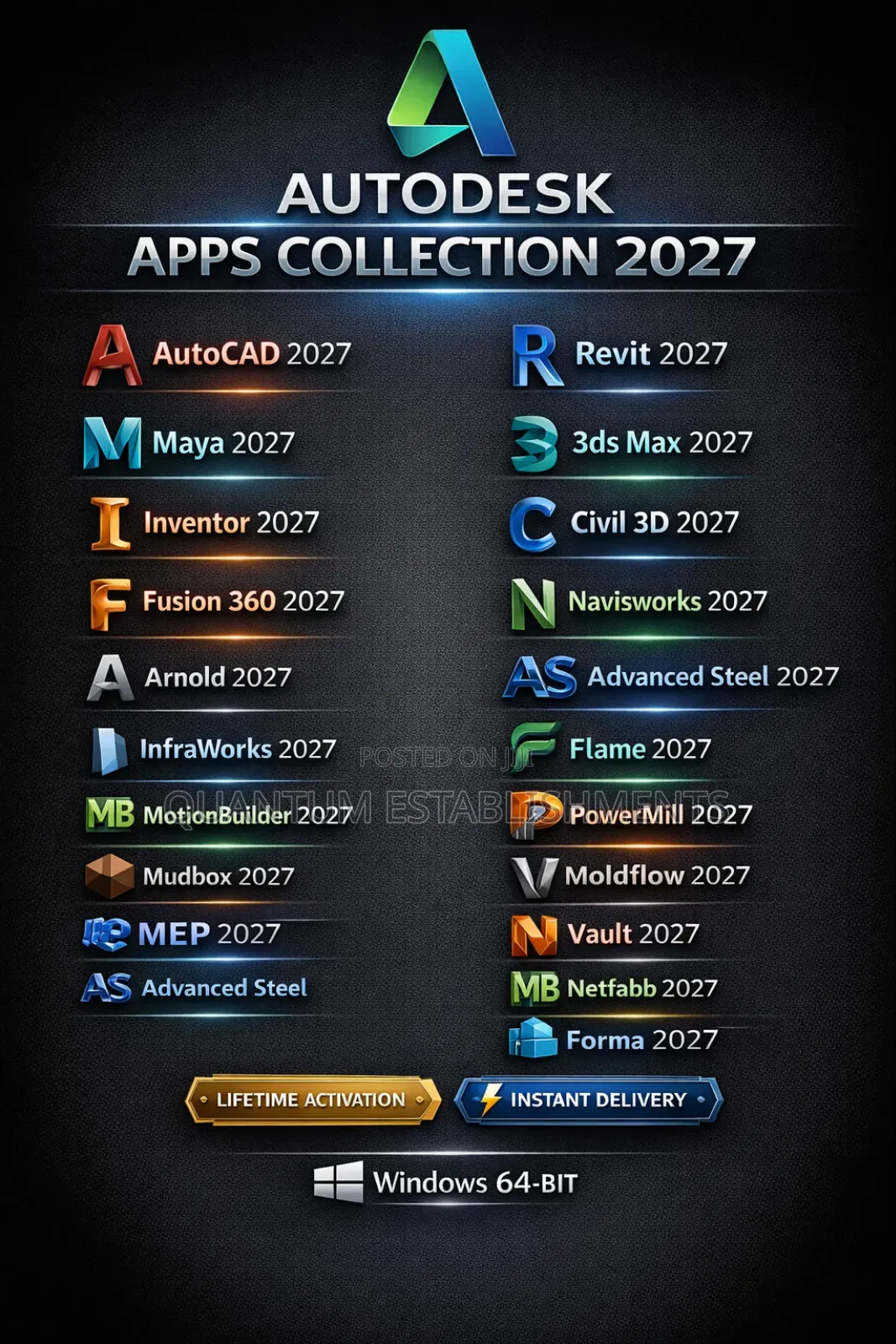 Autodesk 2027 Full Package | All Apps for Windows