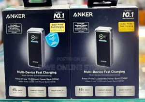 Anker Prime 12,000mah Power Bank (130w), Model A1335 -