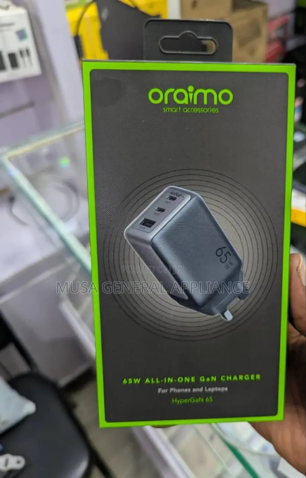 Oraimo Hypergan 65w Charger