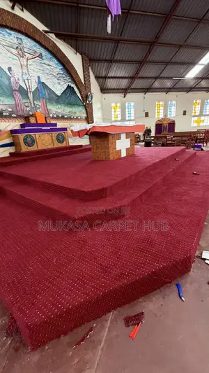 Church Pulpit Red Carpet | Altar Sanctuary Carpets Uganda