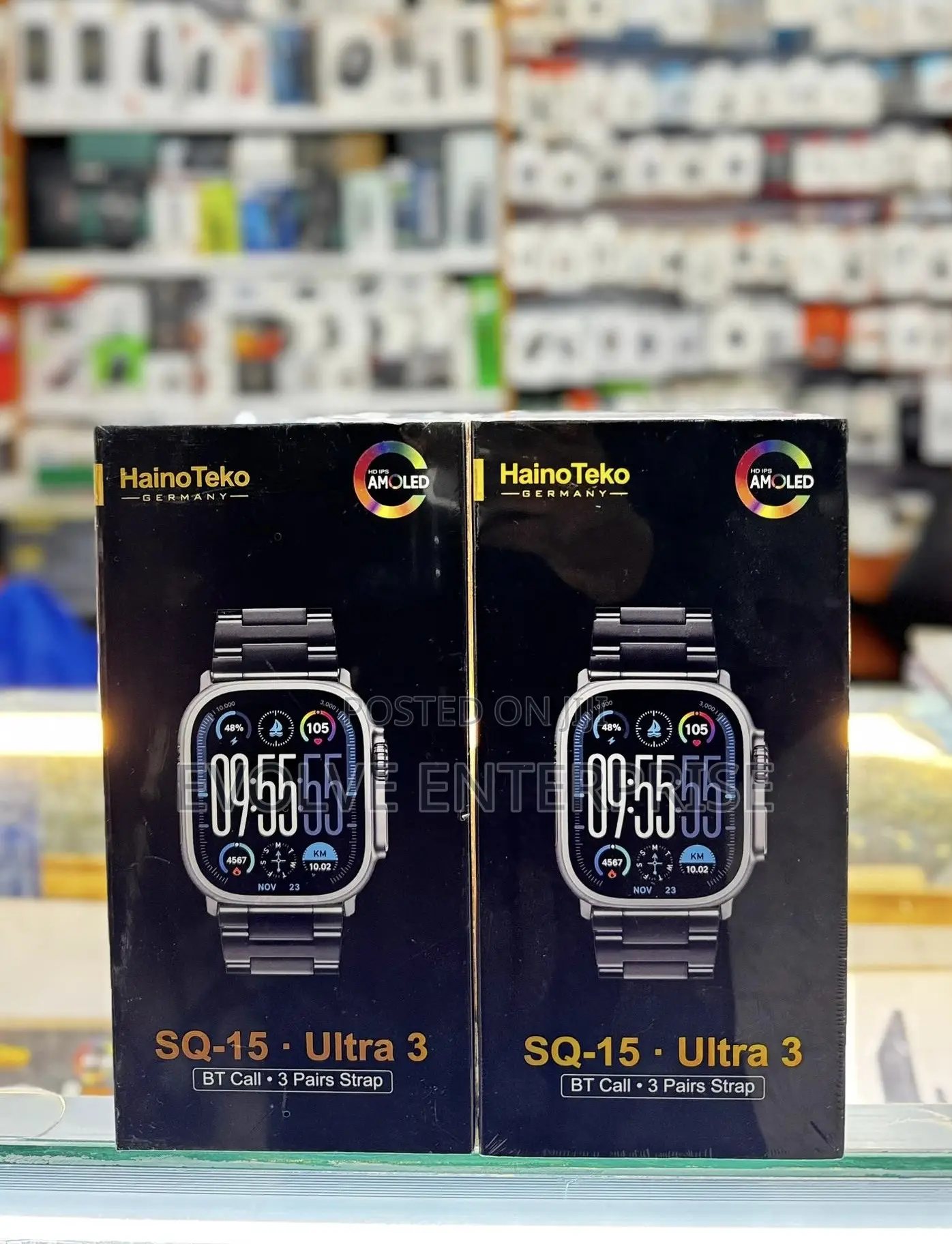 Haino Teko Sq15 Ultra 3 3 Pairs Strap Smart Watch