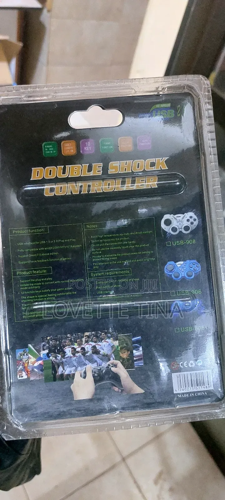 Usb Double Shock Controller Single Original
