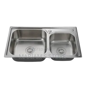 Square Double Bowl Kitchen Sink