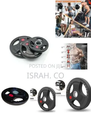 5kgs 2 Piece of Rubber Coated Hand Grip Bumper Weight