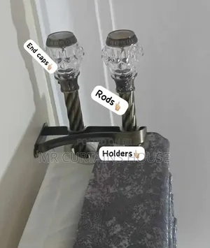 Curtain Rods Metallic and Plastic