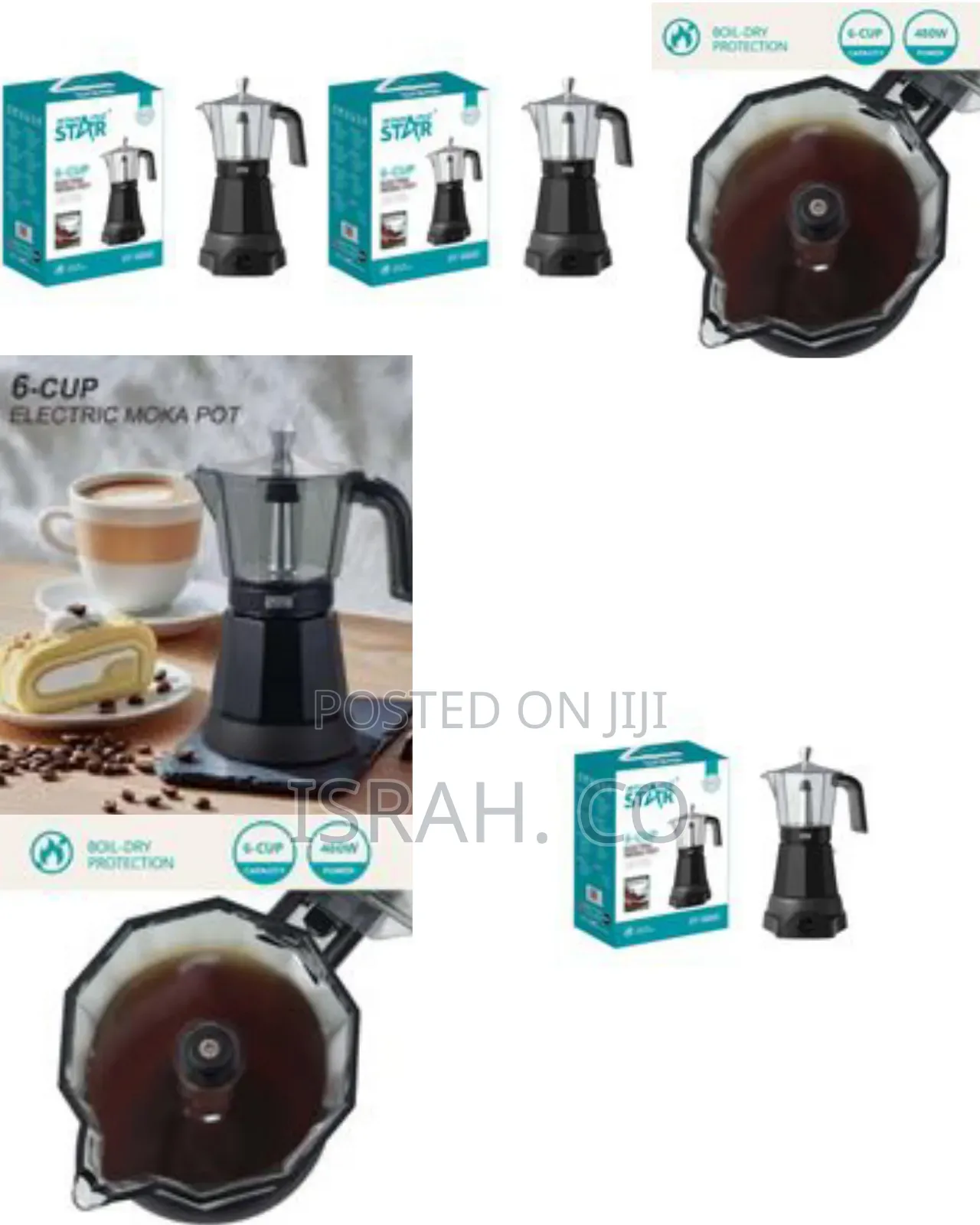 Winning Star 6 Cups, Electric Moca Pot Small