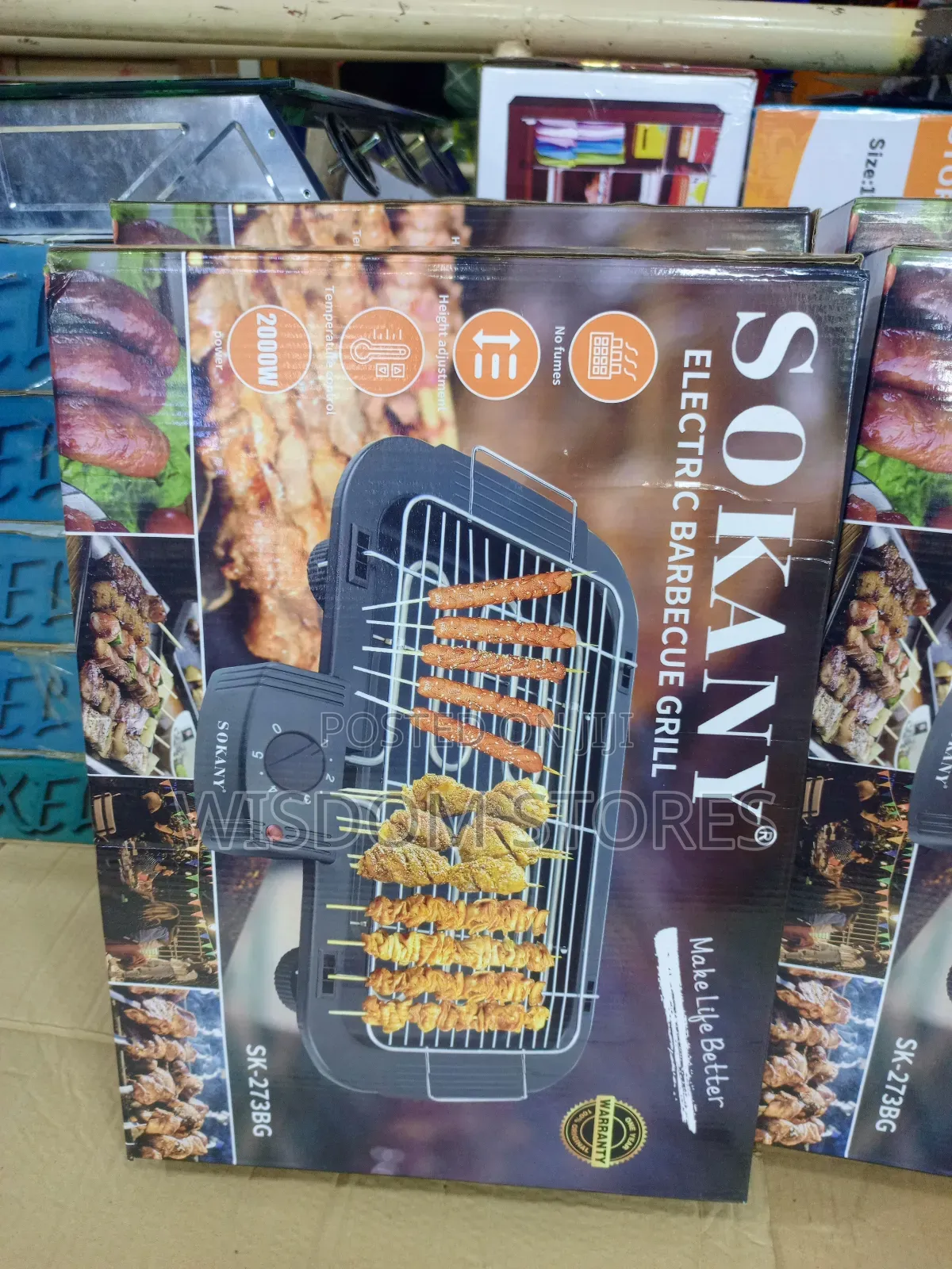 Sokany Electric Barbecue Grill (Model Sk-273bg).
