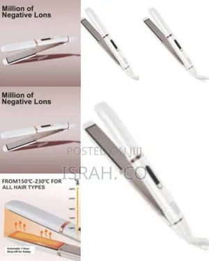 Winning Star Ceramic Hair Flat Iron 2 in 1 Fast Straight Curling