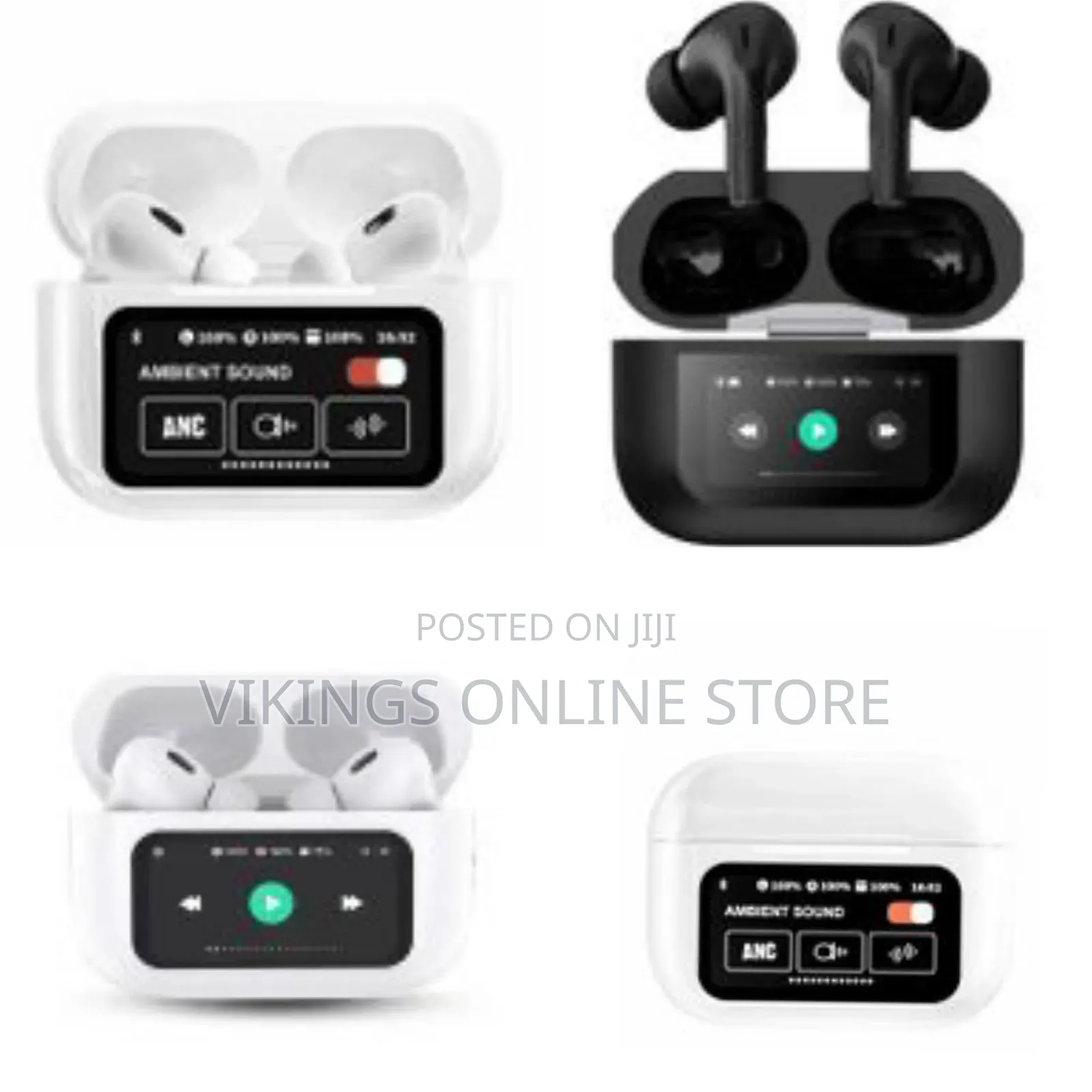 Bluetooth 5 Wireless Earbuds 60hz Hd Sound Led Light Charging Case