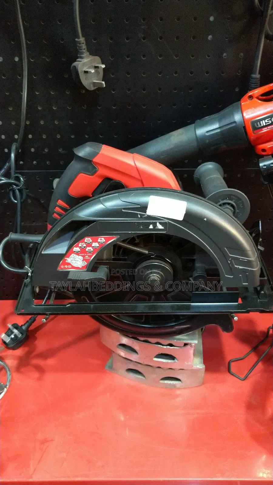 Wiseup 2200w Circular Saw Machine Professional Power Tools Red Black