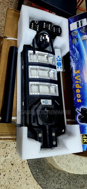Ai Solar Camera and Street Light 2-in-1 Security System.