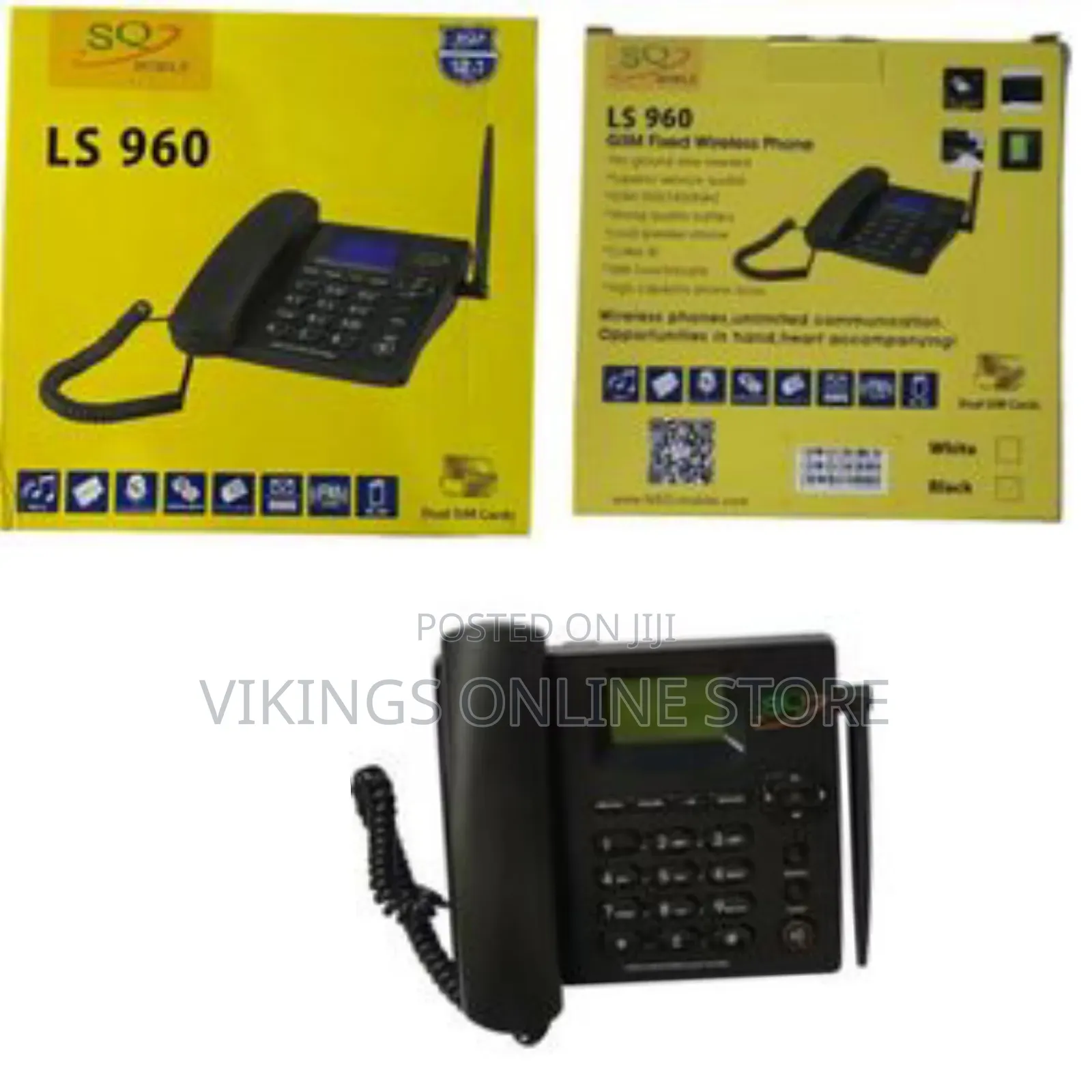 Sq Mobile Ls-960 Dual Sim GSM Wireless Landline Desktop Phone