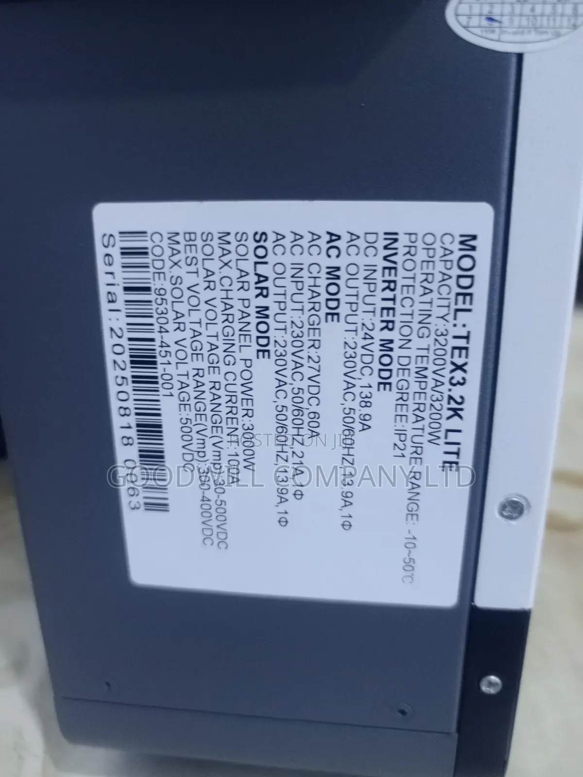 3300w Ttenergy Hybrid Inverter