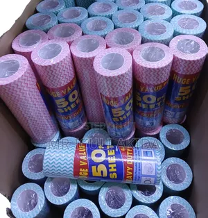 50sheets Roll Reusable, Non-Woven Cleaning Towels