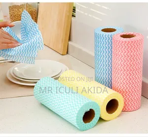 50sheets Roll Reusable, Non-Woven Cleaning Towels