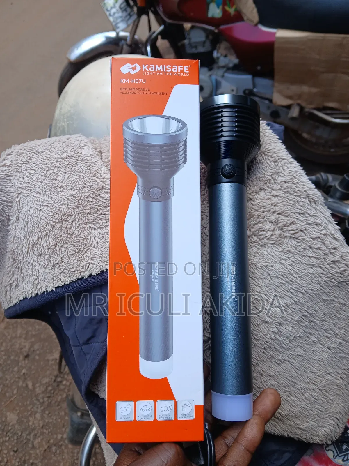Kamisafe Km-H07u Rechargeable Aluminum Alloy Flashlight Torch Lantern