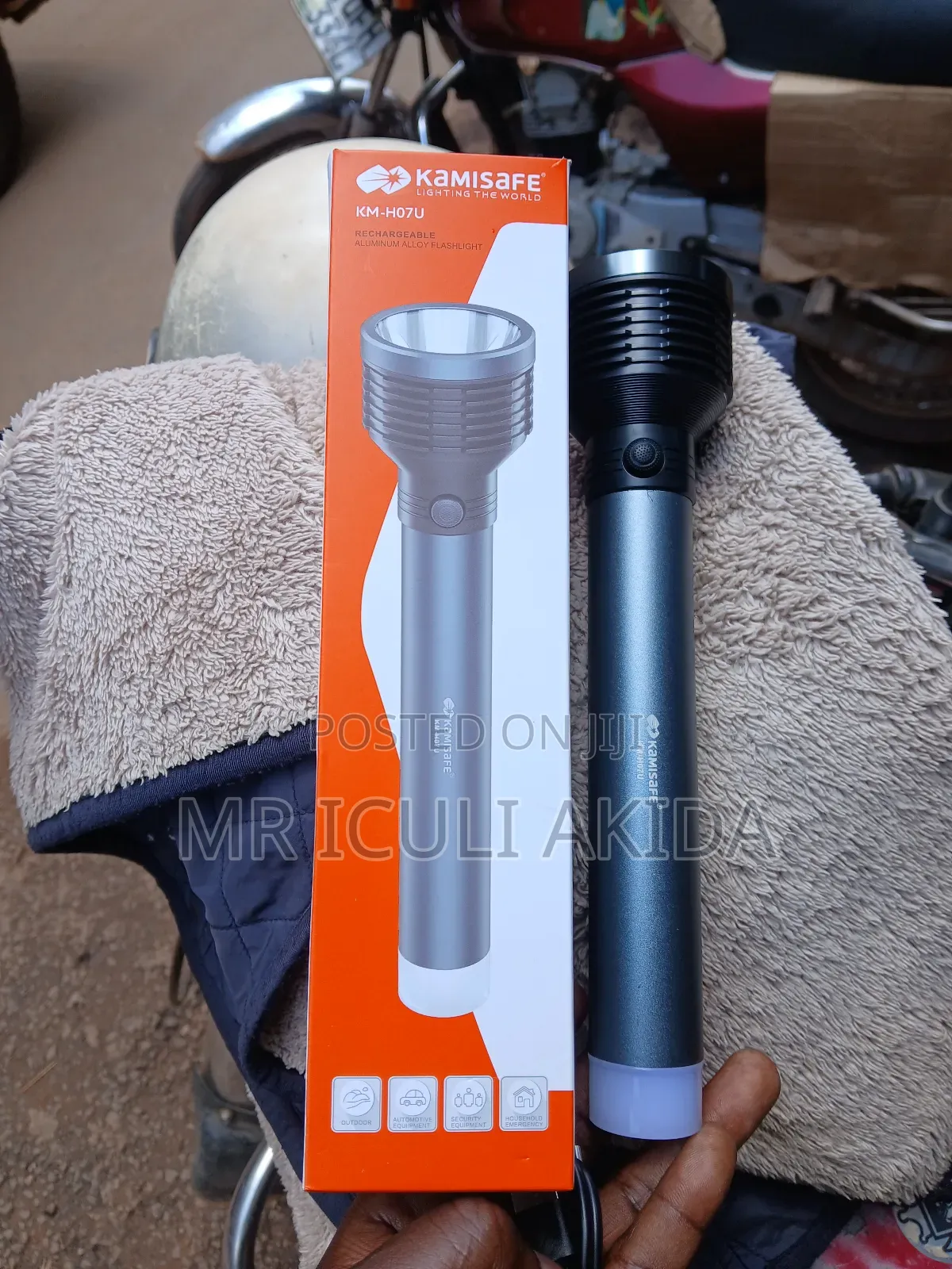 Kamisafe Km-H07u Rechargeable Aluminum Alloy Flashlight Torch Lantern