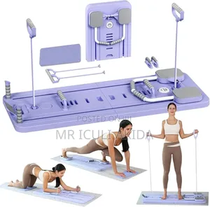 6n1 Smart Timer Ab Exercise Board With Elbow Support,Resistance Bands