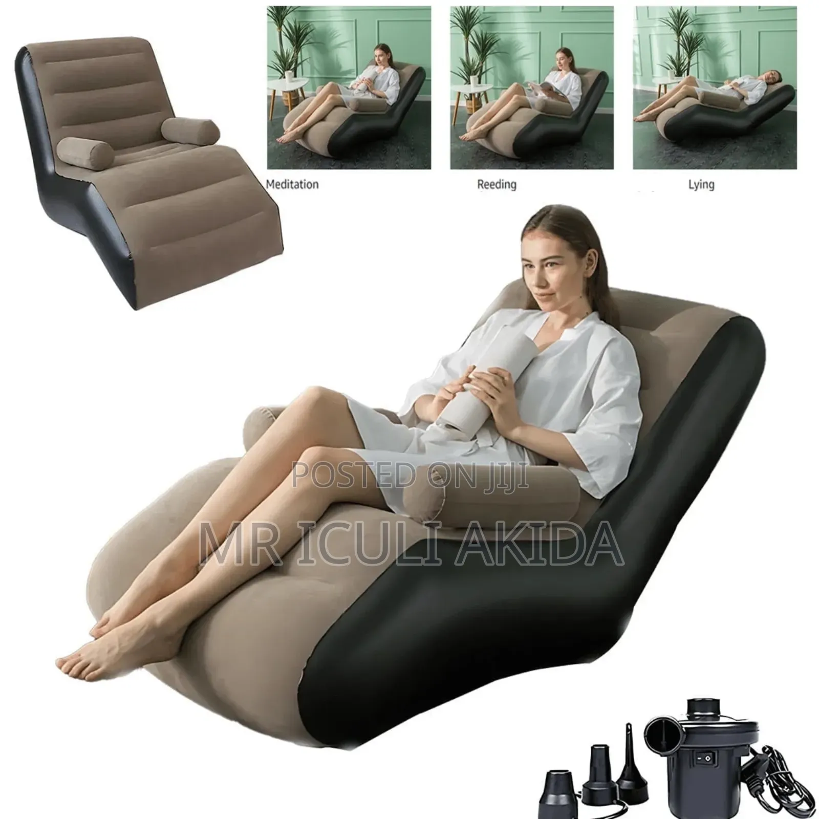 Generic Single-Size Inflatable Sofa Lounge Chair.
