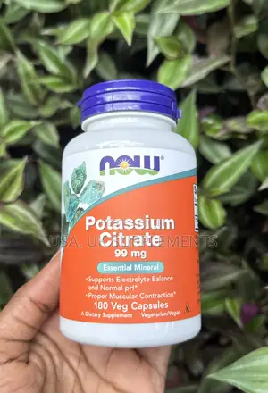 Now Potassium Citrate 99mg 180veg Capsules