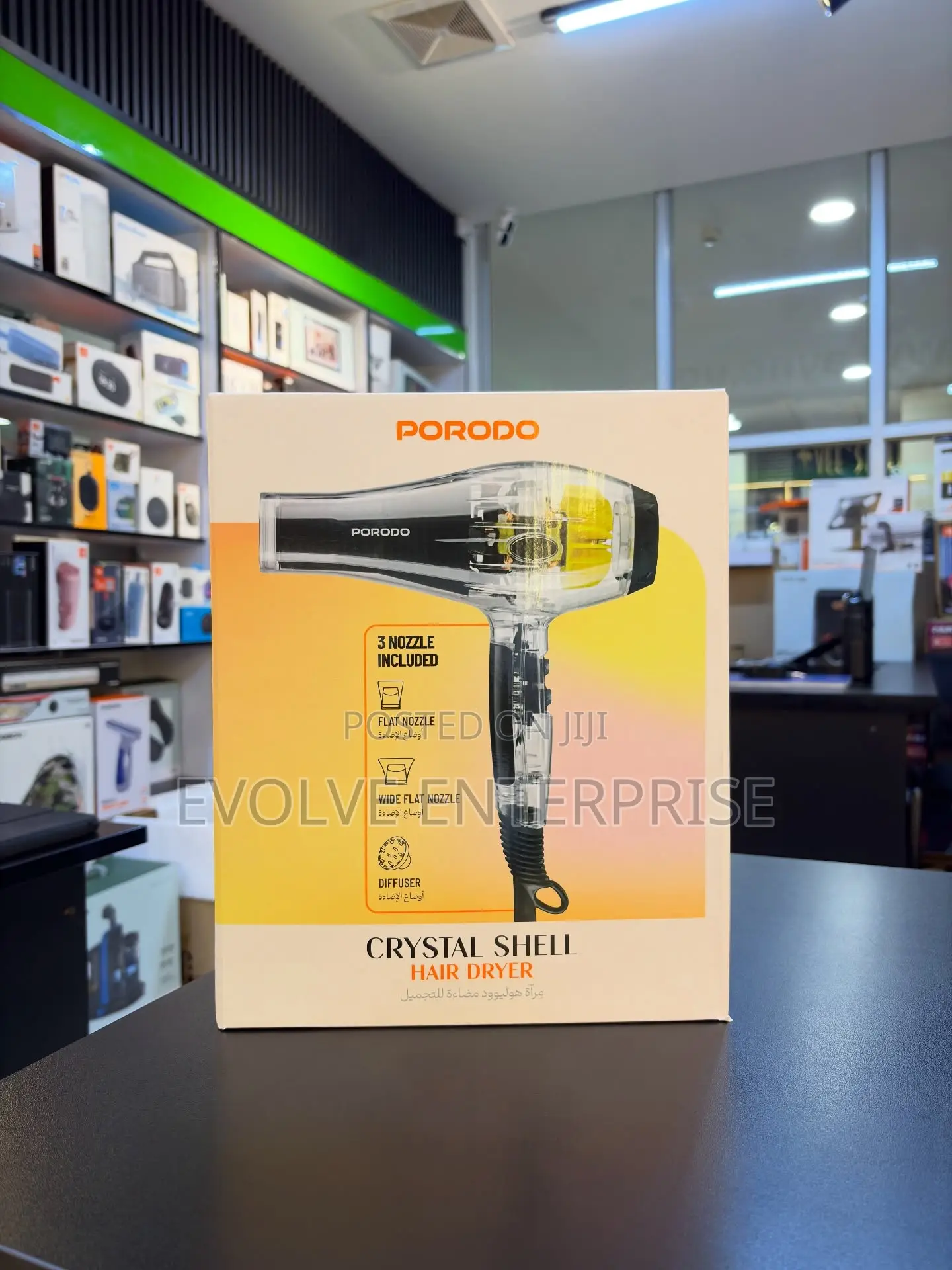 Porodo Lifestyle Crystal Shell Hair Dryer – 2000w