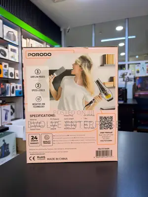 Porodo Lifestyle Crystal Shell Hair Dryer – 2000w
