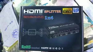 Ultra Hd 1x4 Port Hdmi Splitter - Black
