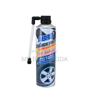 Abro Quick Fix Tire Inflator Cans, Designed for Emergency Use