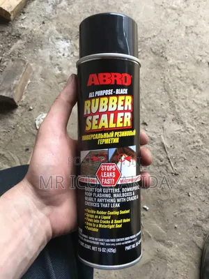 Abro All-Purpose Black Rubber Sealer.