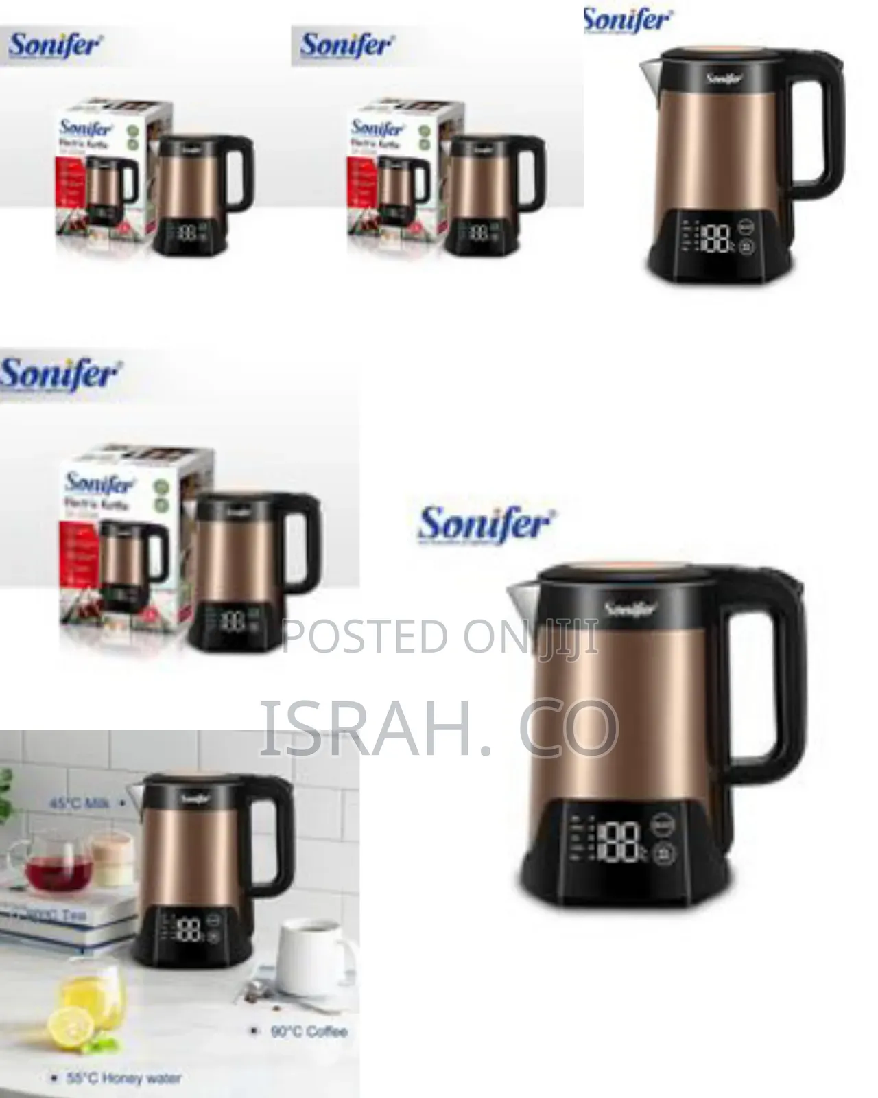Sonifer Sf-2098 Stainless Steel Smart Digital Led Touch Base Cordle