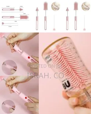 Silicone Bottle Cleaner Brush, 3 Piece Set Flexible Long Handle Water