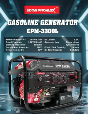3.3 Kva Petrol Generator Key Start 3300w
