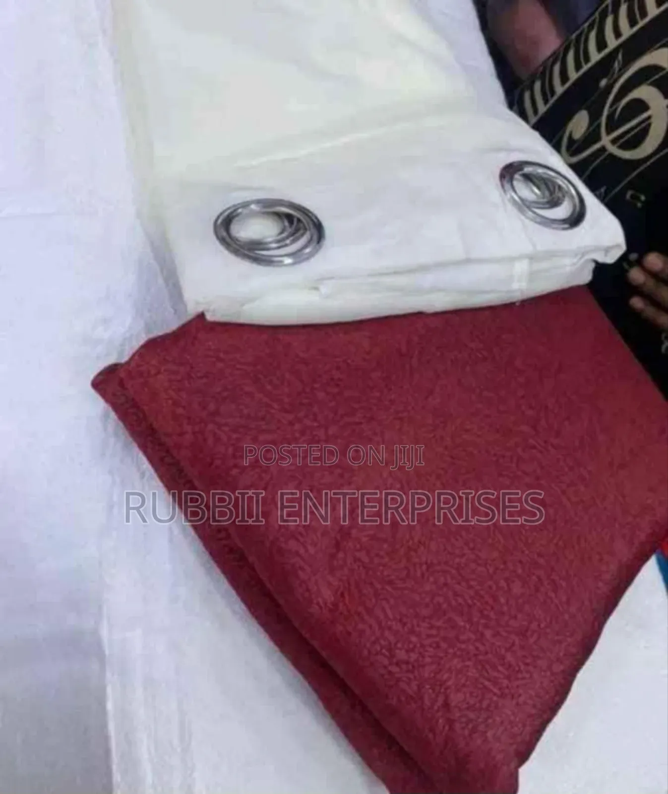 Curtains 3pcs ~ Maroon